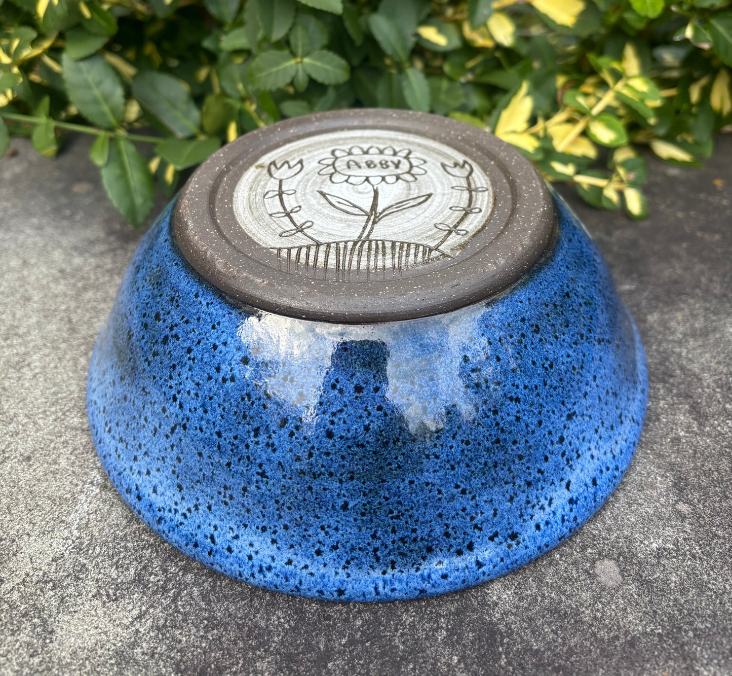 Medium Bright Blue Bowl