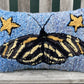 Tufted Zebra Longwing Butterfly Pillow